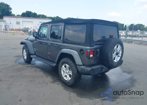 2018 Jeep Wrangler Unlimited Sport S 4X4 из США, поврежденный, VIN 1C4HJXDG9JW250559